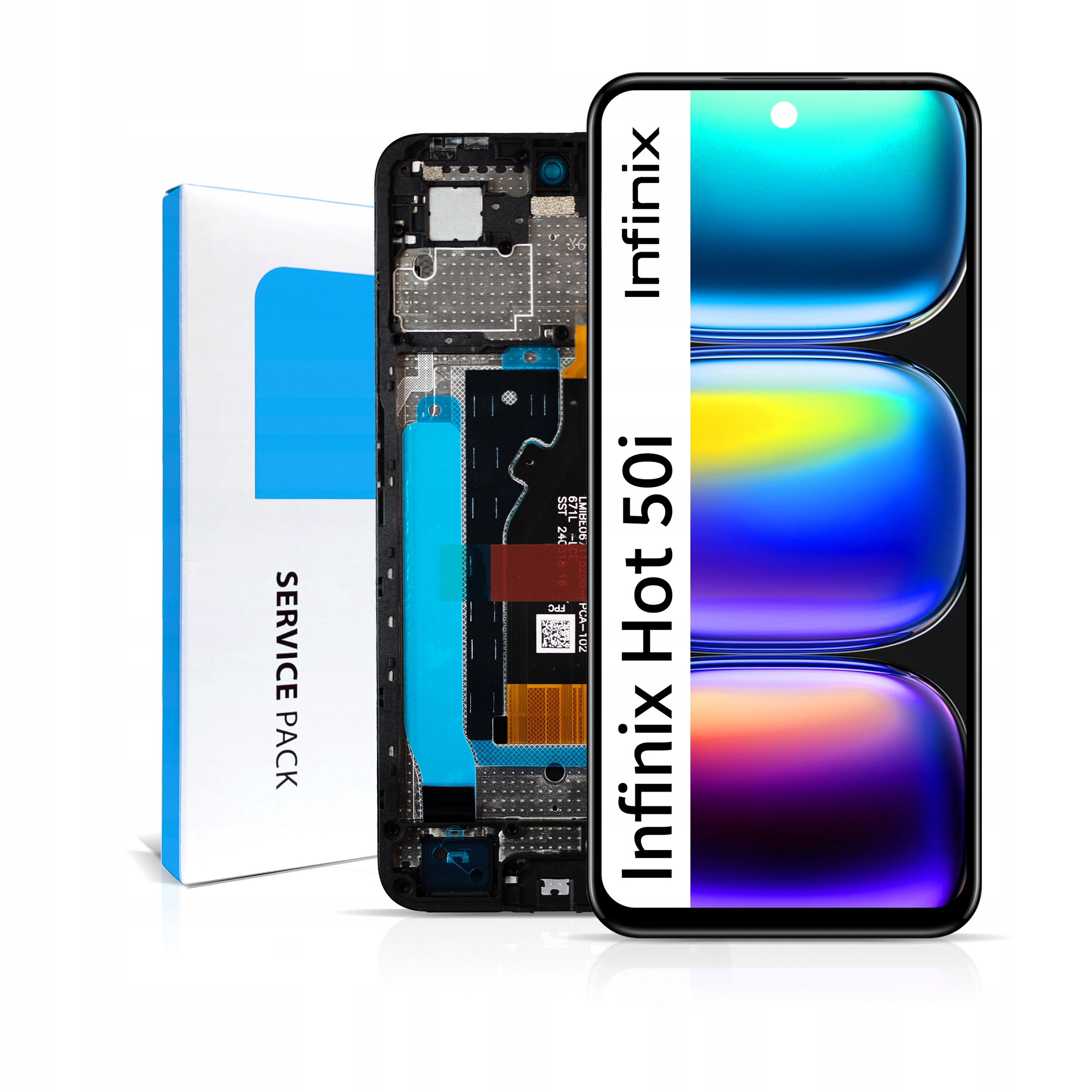 X6531B LCD pro Hot 50i Service Pack Displej Rámeček Matrix Originál Zila