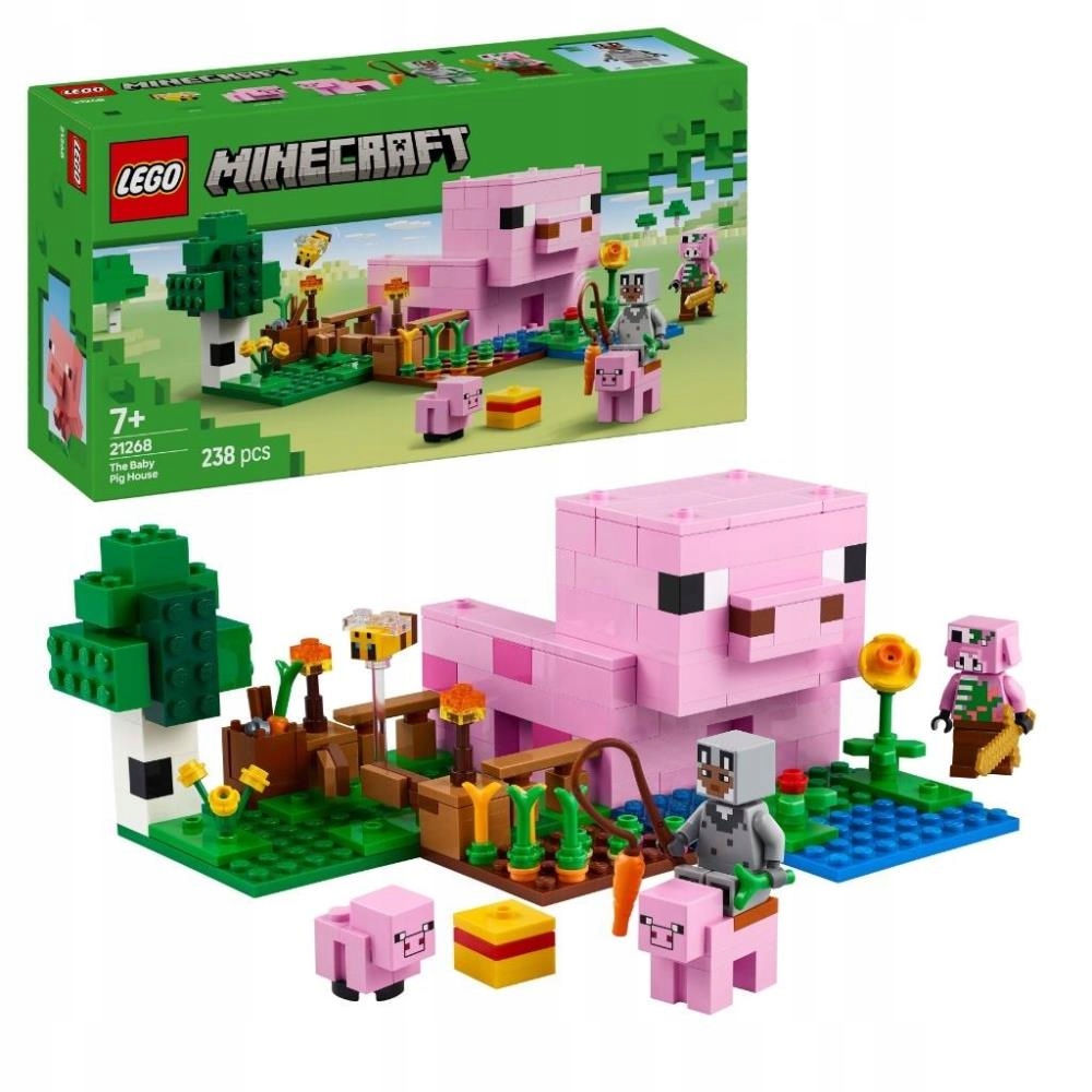 Lego(r) Minecraft 21268 – Dům Prasátka