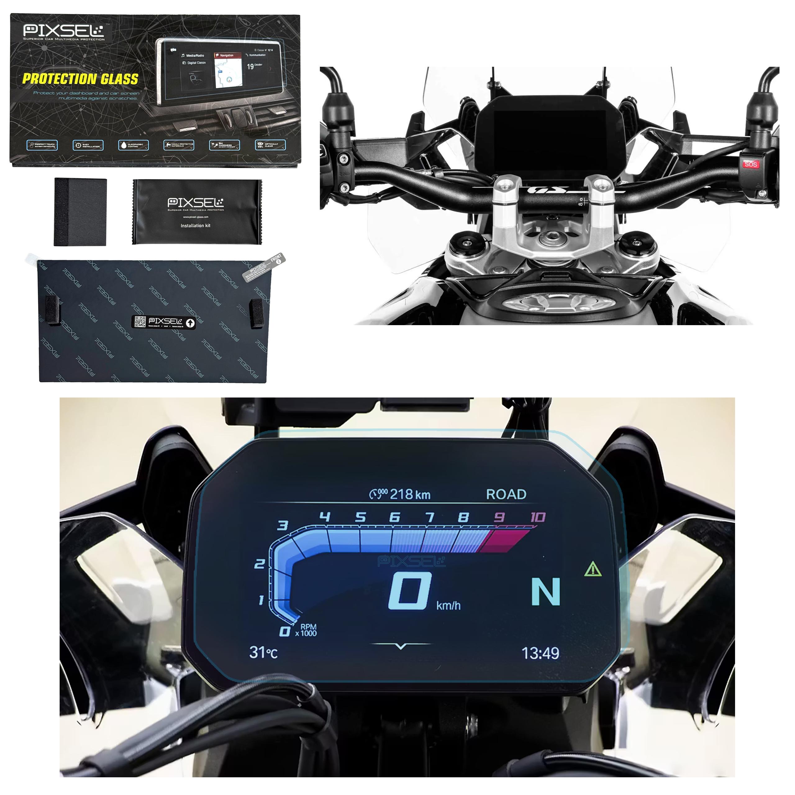 Antyodciskowe Matowe Szkło Ochronne Bmw R1300 GS/ADVENTURE-8.7“