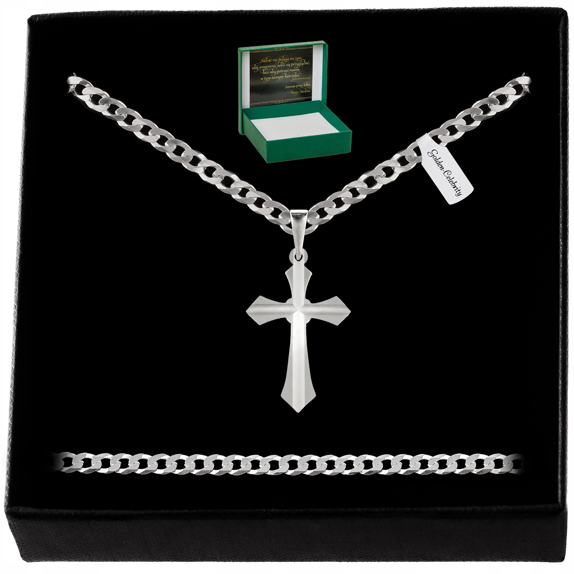 

Srebrny Łańcuszek Na Komunię Dla Chłopca Próba 925