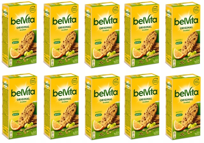 10 x 300 g Belvita Muesli sušenky Karton