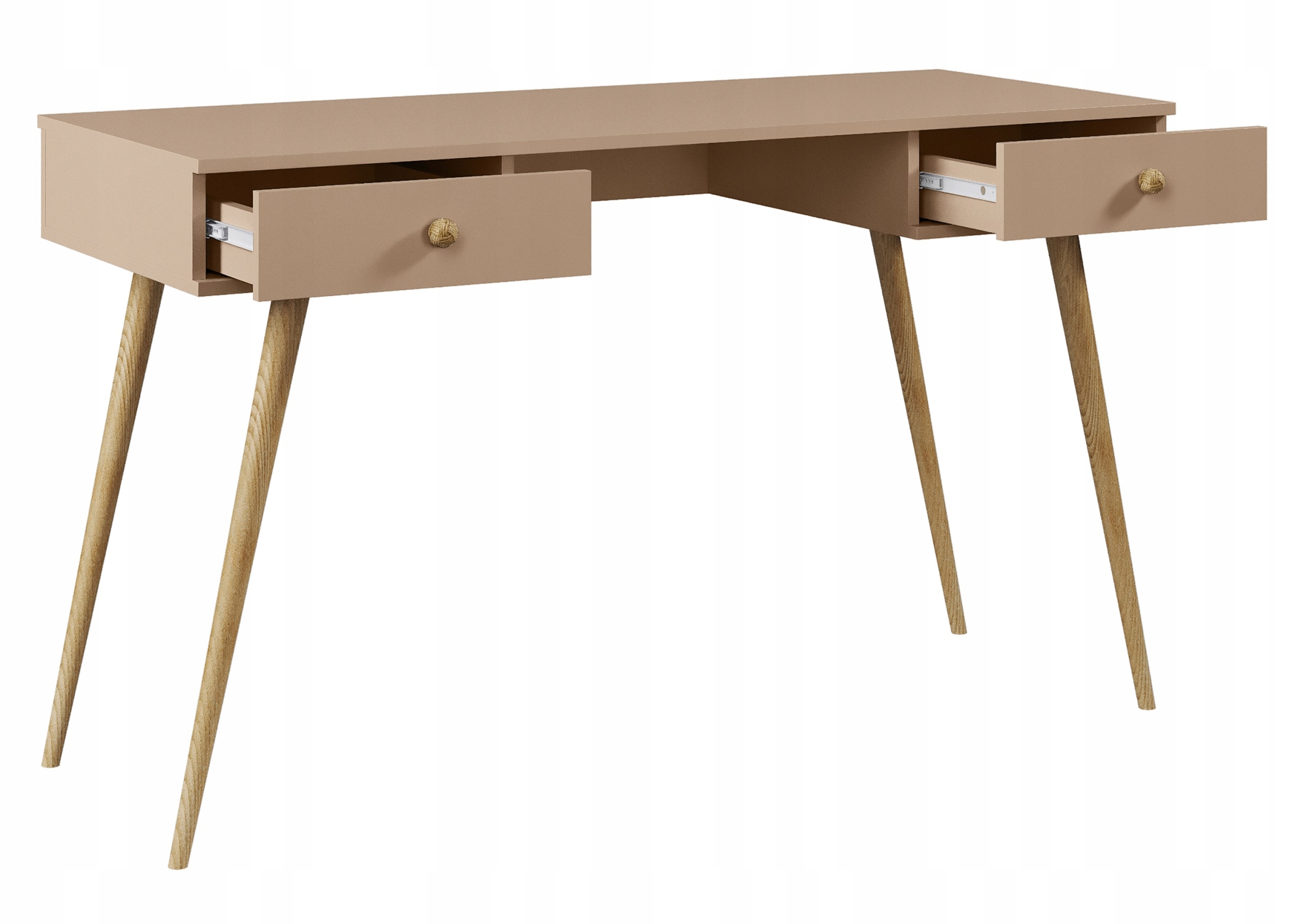 Biurko na drewnianych nogach z szufladami w stylu BOHO RÓŻNE KOLORY Marka inna