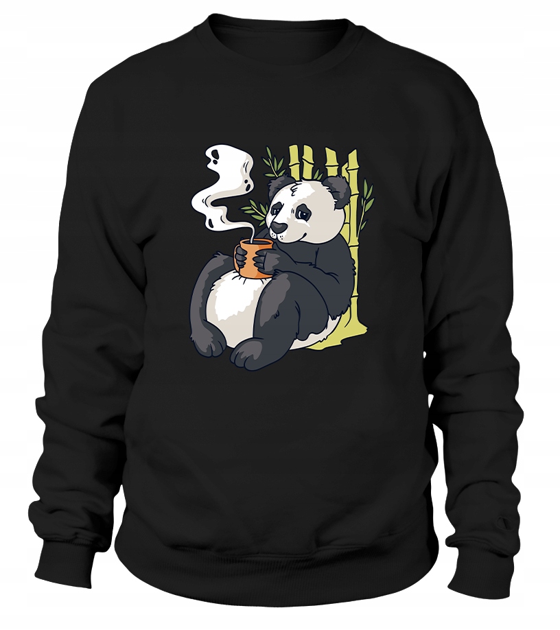 Pánská Mikina Panda v bambusu XL Černá Pro něj Chlapa Manžela Chlapa