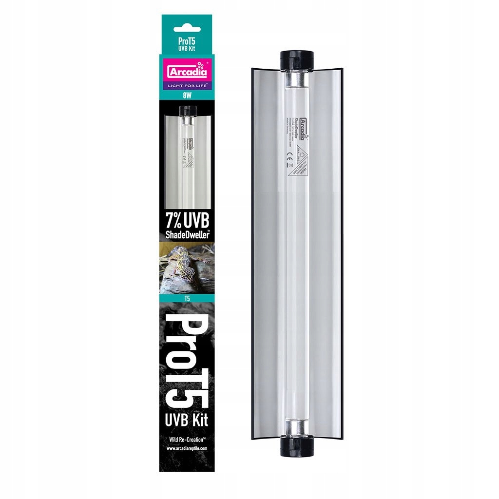 Arcadia Pro T5 Uvb Kit 7% Uvb 8W, 300 mm/16 mm