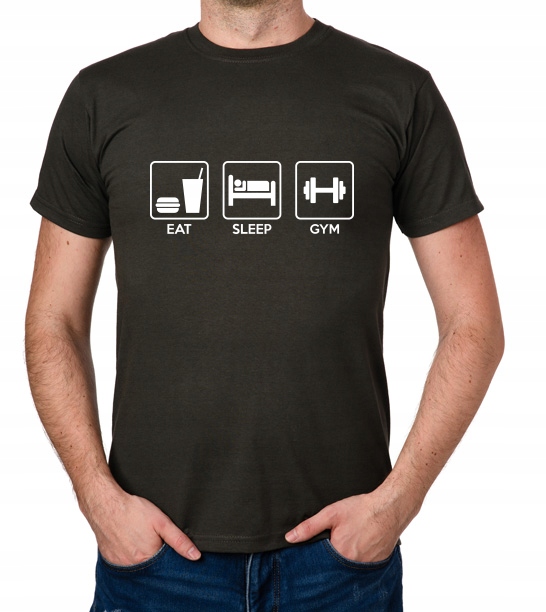 

koszulka Eat Sleep Gym prezent