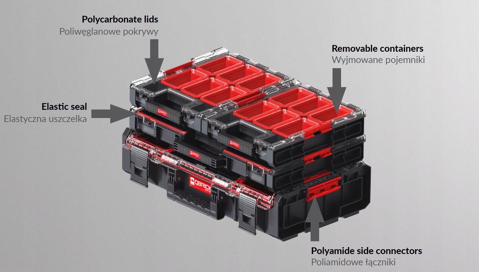 Skrzynka Narzędziow QBRICK ONE ORGANIZER L Pianka Marka Qbrick