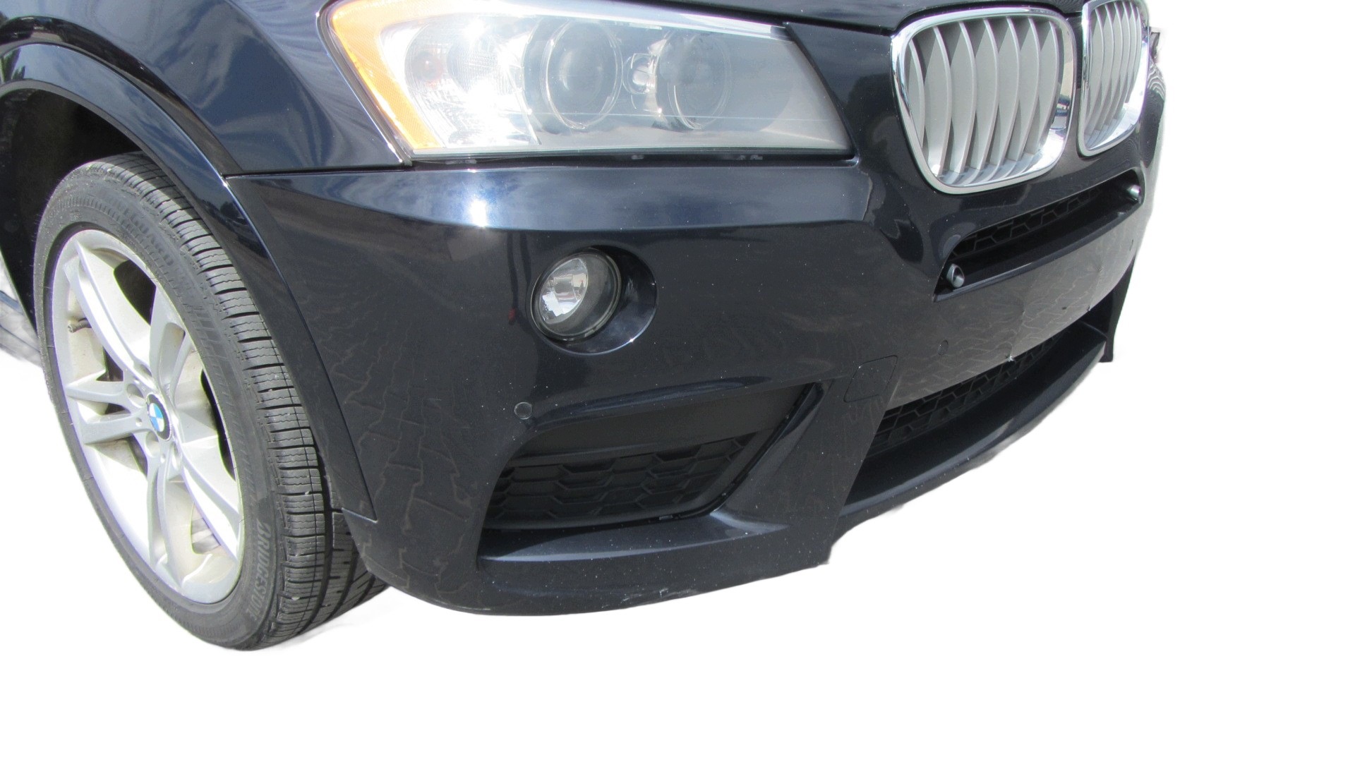 BMW X3 F25 X4 m-packet CARBON SCHWARZ bumper front front 4PDC 8052456