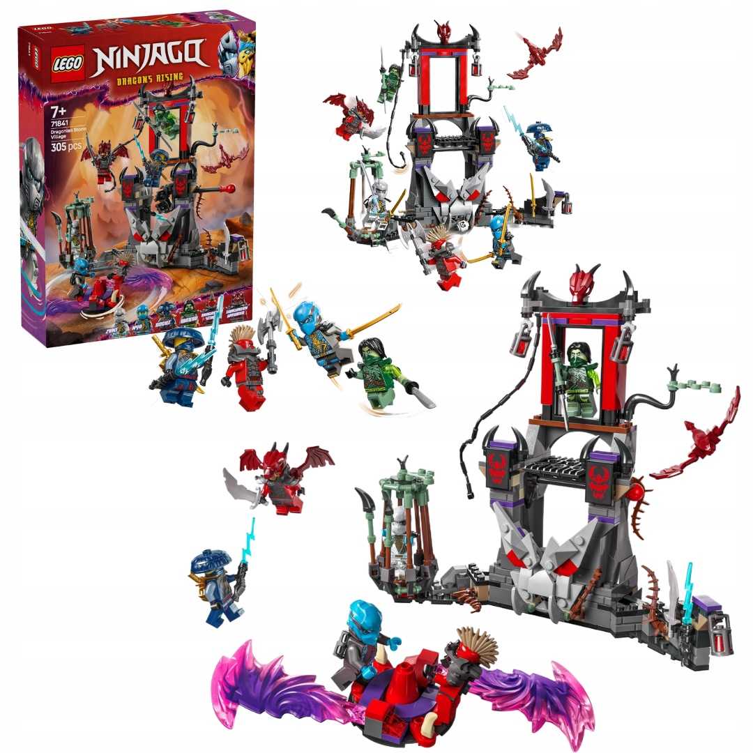 Lego Ninjago 71841 Bouřková vesnice Dragonů Bojová aréna Dračí povstání