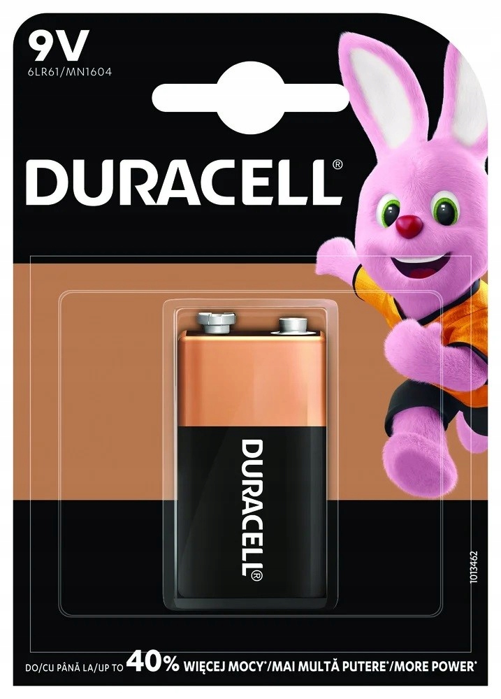 BATERIE ALKAICZNE Duracell 6LR61 9V (R9*) 1 szt.