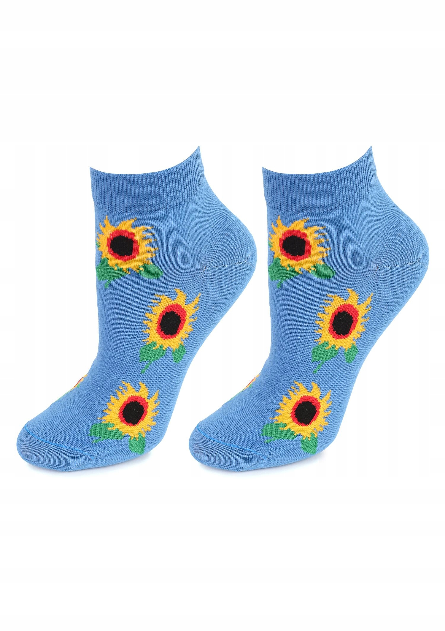 

Śmieszne niskie skarpetki w słoneczniki Sunflowers