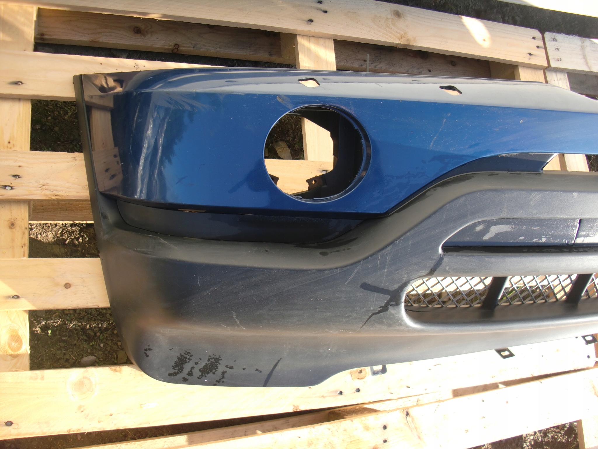 BMW X5 E53 bumper front front blue washers XENON
