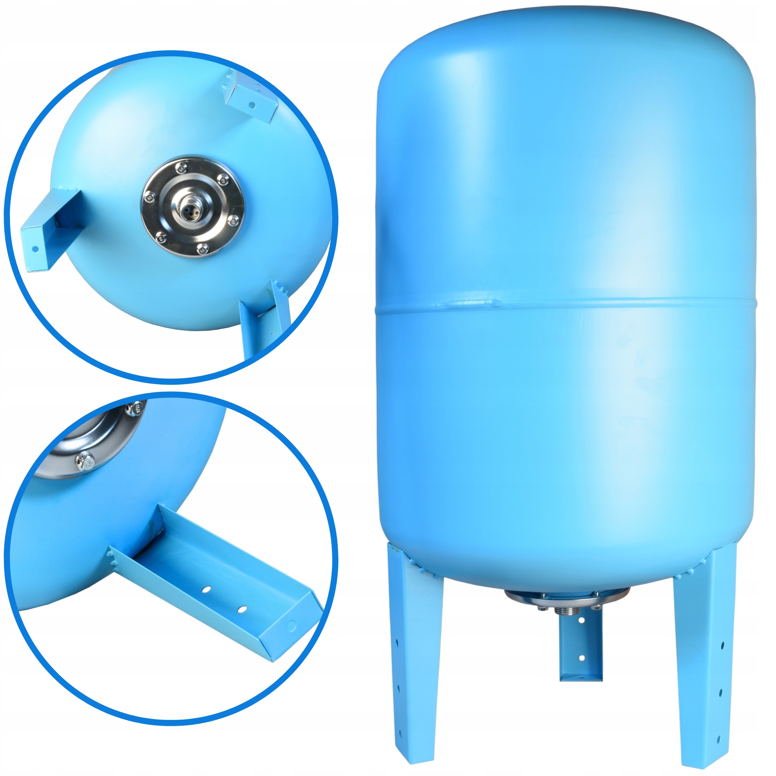 Membránová Nádrž 100 L Hydrofor Vertikální Pro Vodní Čerpadlo Baňka Ocel