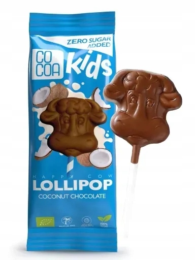 Levně 6 x Lízátko z kokosové čokolády Bez přidaných cukrů Bio 15 g Cocoa