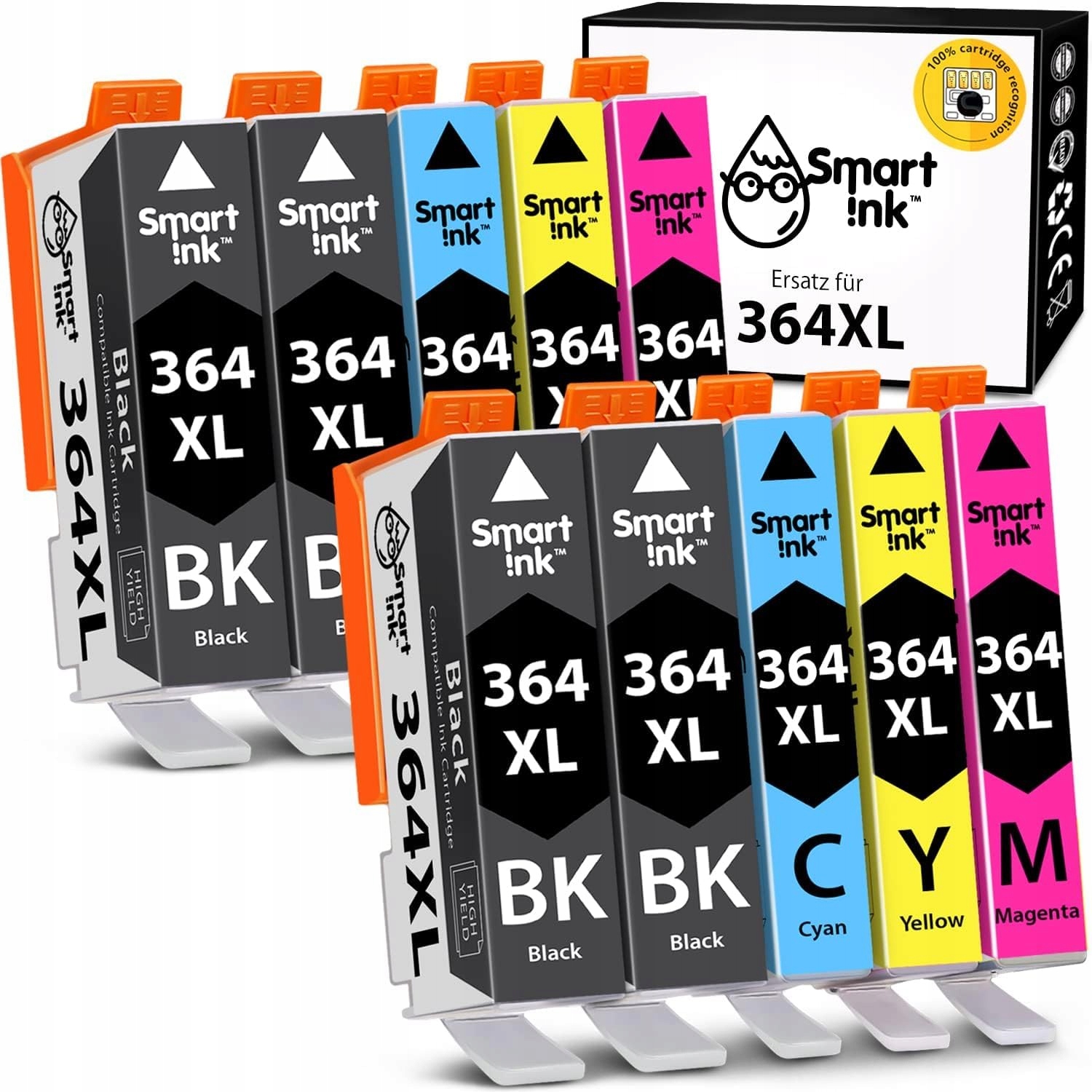 SMART INK Zestaw Tuszy Zamiennych HP 364XL 10szt Photosmart OfficeJet