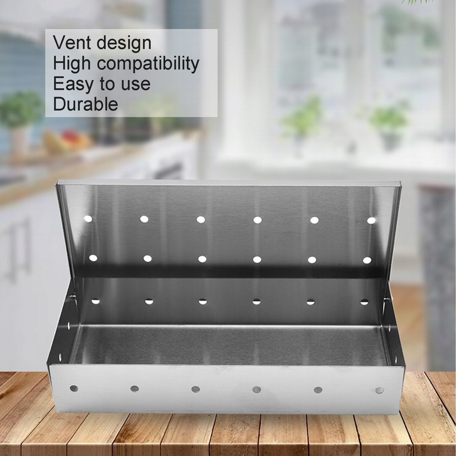 WĘDZARKA DO GRILLA GAZOWEGO STAL NIERDZEWNA Materiał metal