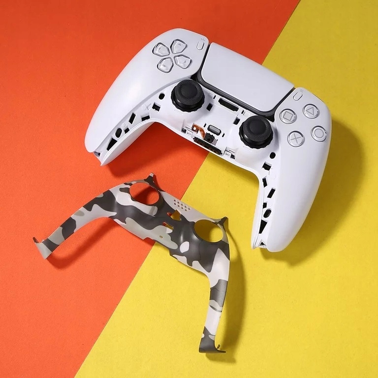 SZARY KAMUFLAŻ PRZEDNI PANEL WSTAWKA DEKOR OBUDOWY PADA PS5 PLAYSTATION5 Kolor szary