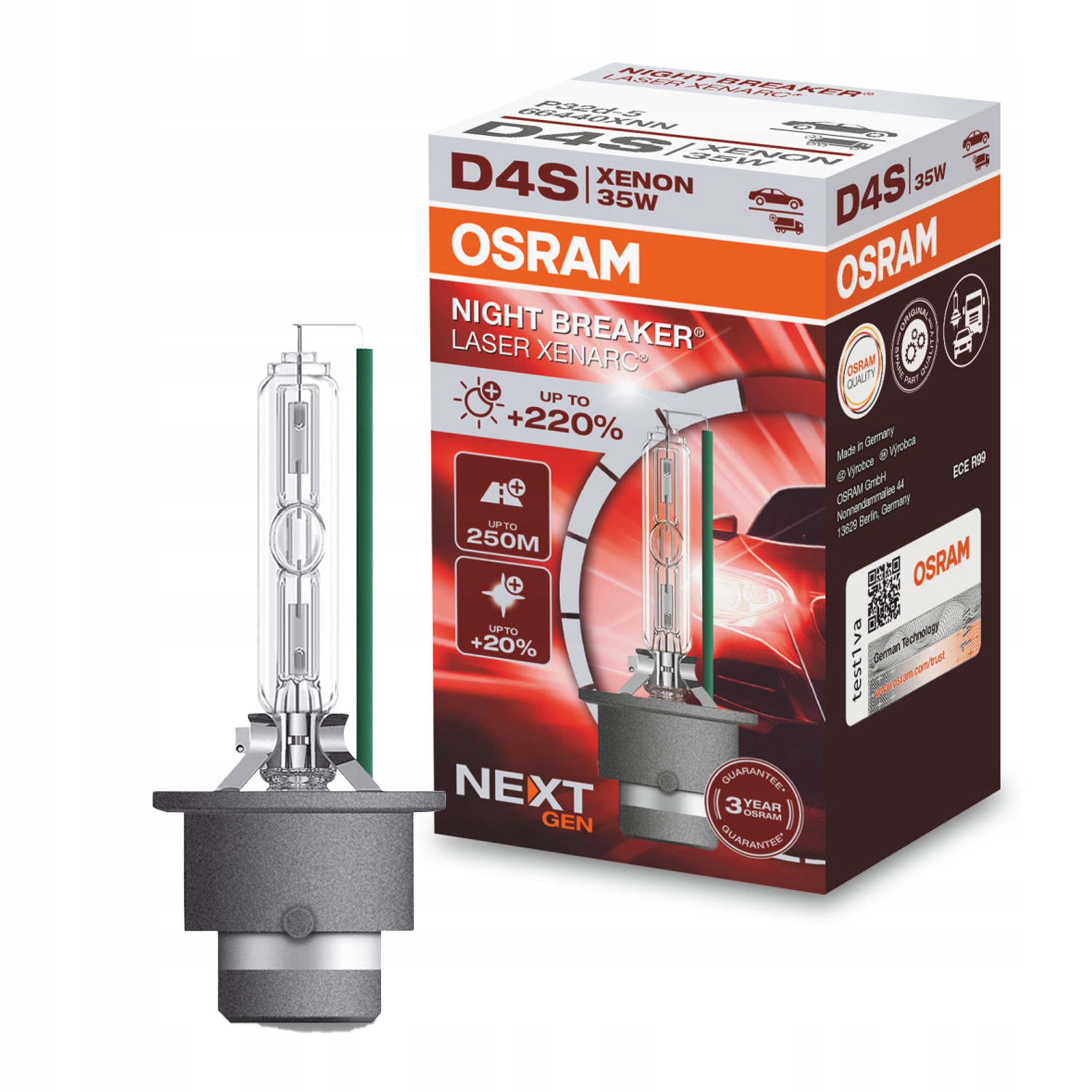 Osram D4S Night Breaker Laser +220% Ďalšia Generácia