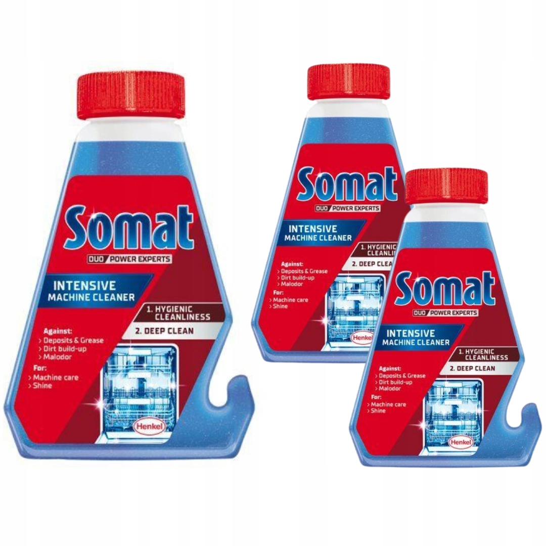 Płyn Środek Do Czyszczenia Zmywarki SOMAT Duo Intensive 250 ml x3