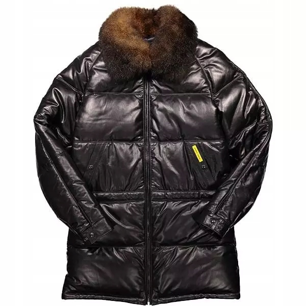 Duble Goose Usa Pánská Kožená Péřová Bunda M/L