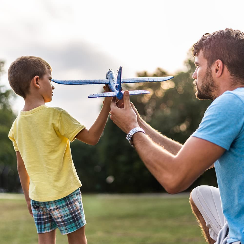 PISTOLET WYRZUTNIA SAMOLOTÓW AUTOMAT + 3 SAMOLOTY Zabawka Model SAMOLOT STYROPIANOWY ZE STYROPIANU