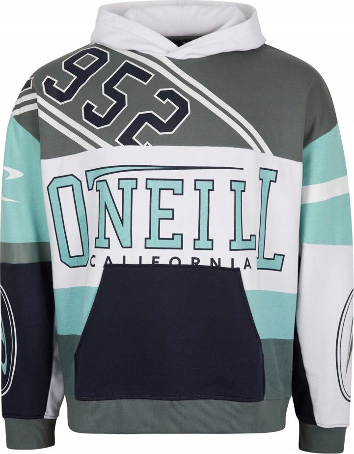 Pánská Mikina O'neill Collegiate Progressive Hoodie Aqua Sea Colour Block vel. S