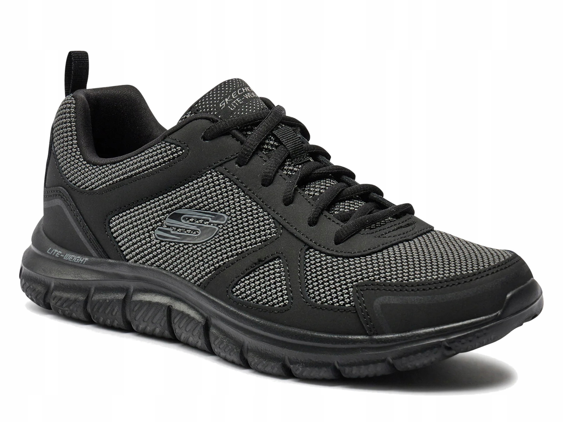 Pánské boty Skechers Track Bucolo 52630-BBK černé lehké sportovní 42