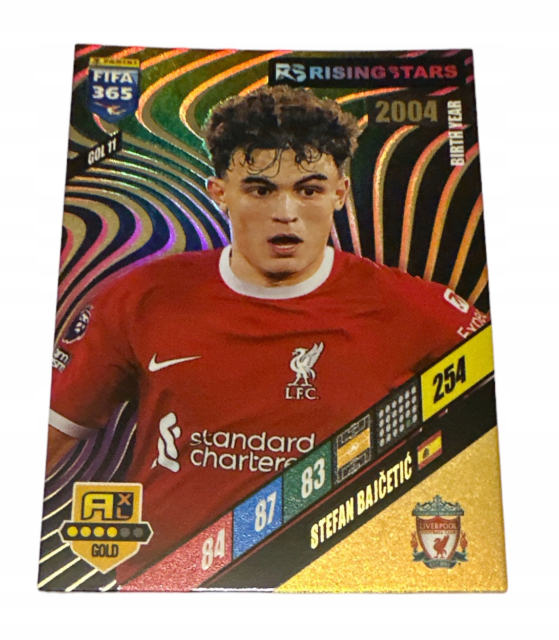 Fifa 365 2024 Adrenalyn Gold Rising stars Gol 11 Bajcetic