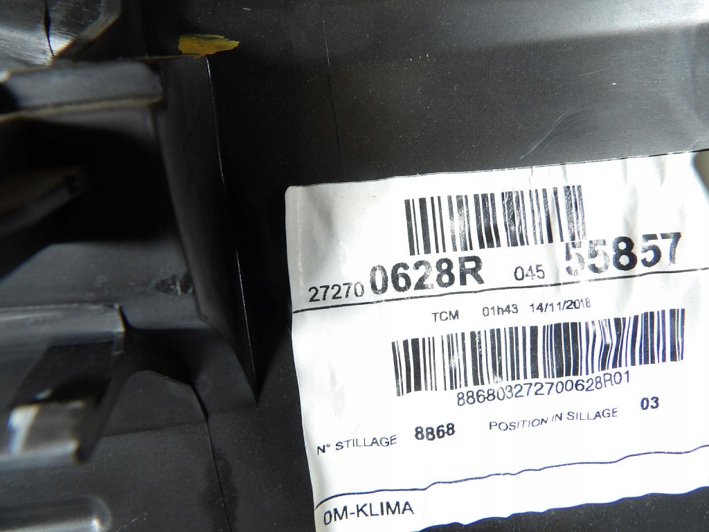 RENAULT MEGANE IV 1.3TCE ohřívač 272700628R