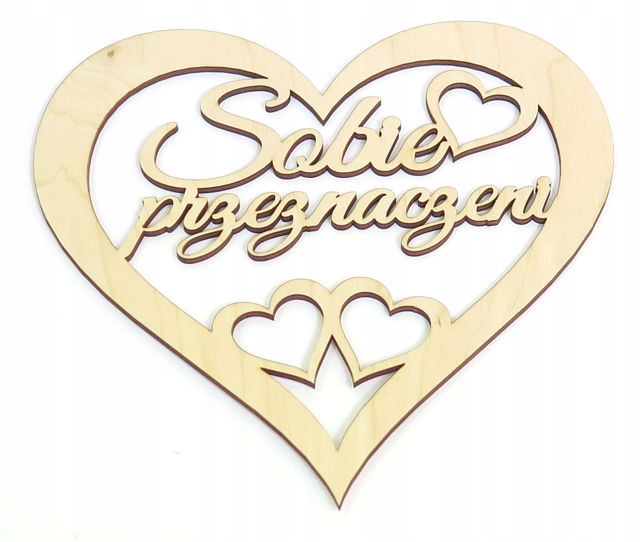 

Zawieszka Serce Sobie przeznaczeni 30x30cm UR32