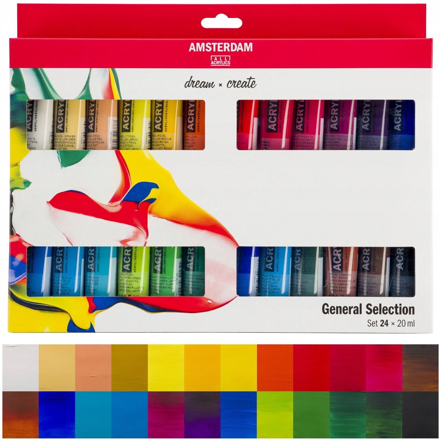 Zestaw farb akrylowych Royal Talens AMSTERDAM 24x20ml General Selection set