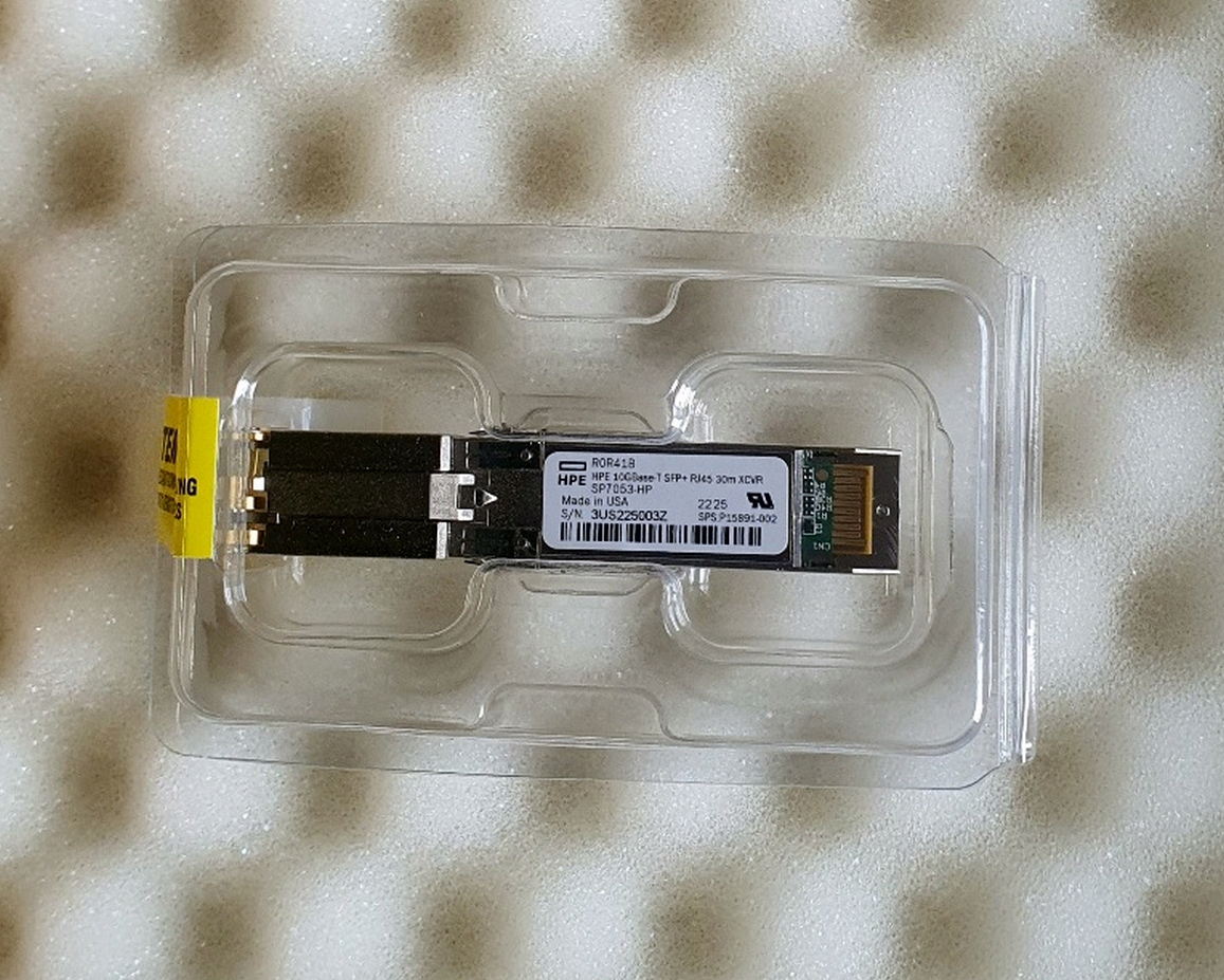 Měděný vložek Hpe 10GBASE-T Sfp+ RJ45 (xcvr) R0R41B New