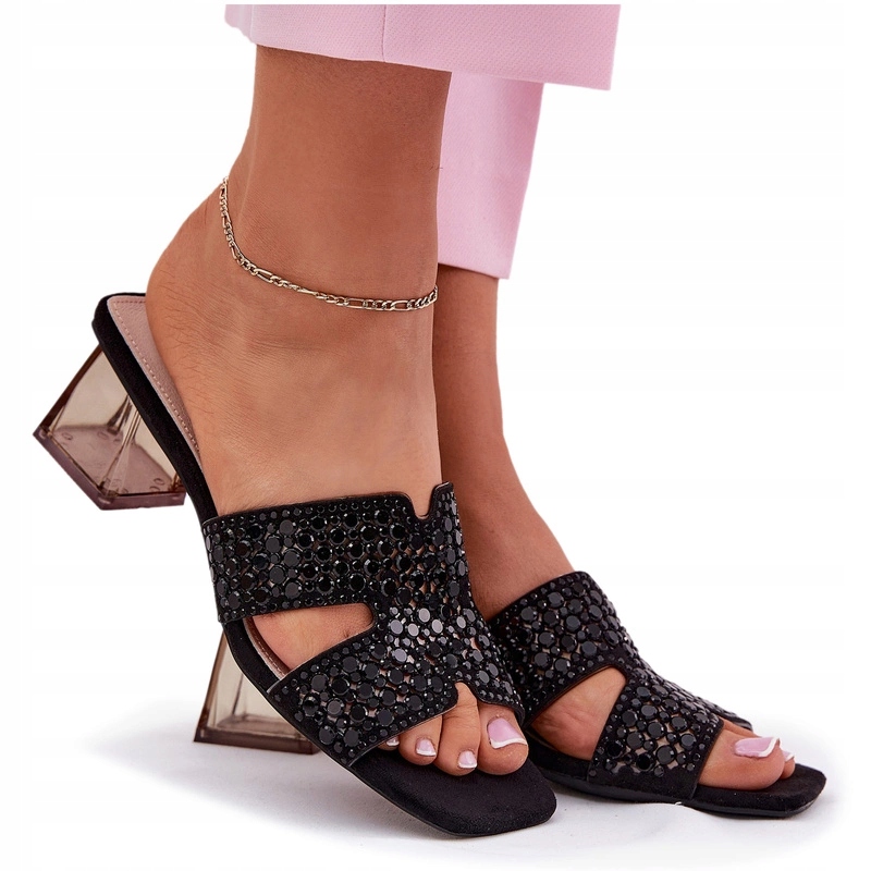 Nazouváky Na Průhledném Podpatku Vinceza 62230 Černé 37