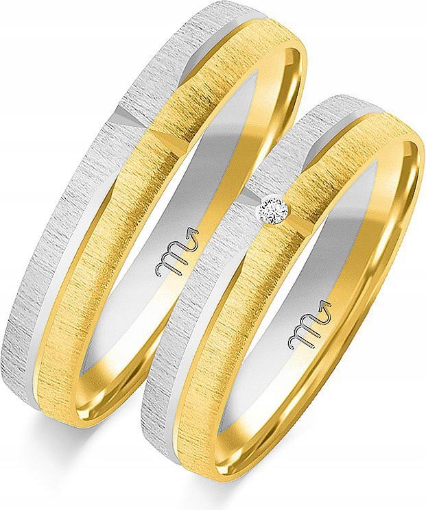 Prsteny z bílého zlata s gravírováním 585, 8 9 10, módní svatební kolekce