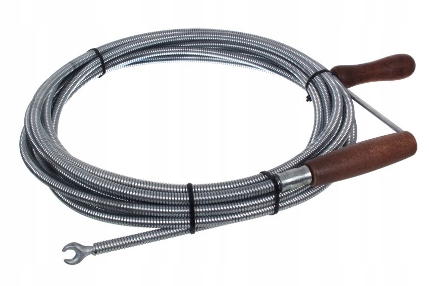 Kanalizační spirála Pružina Zmijka pro protlačování trubek fi 9 mm x 20 m