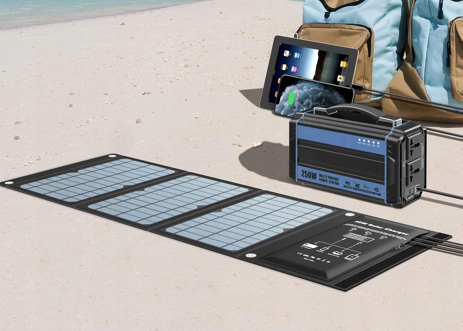 ŁADOWARKA SOLARNA 5V PANEL SOLARNY SŁONECZNY 21W Przewód w zestawie tak