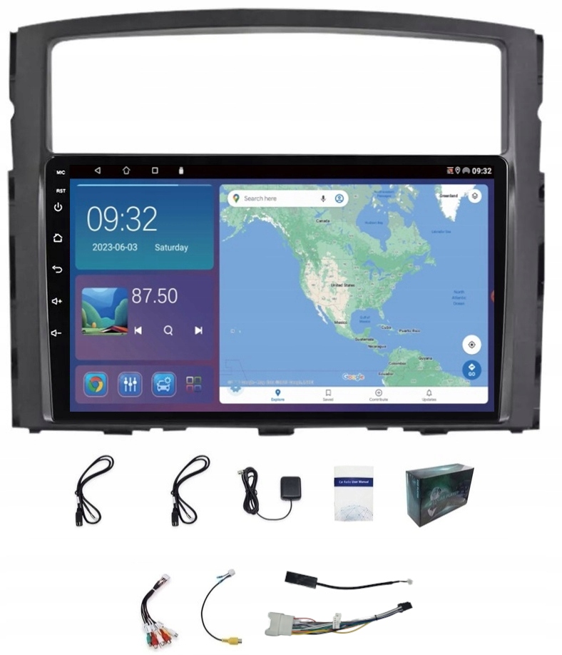 Gps Navigace Mitsubishi Pajero 2006-2014 Wifi Carplay Usb 4GB 64GB
