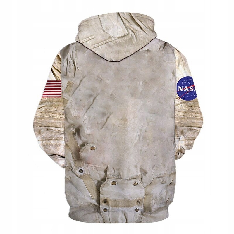 BLUZA MĘSKA KAPTUR EFEKT 3D AGENCJA NASA S Rodzaj inny