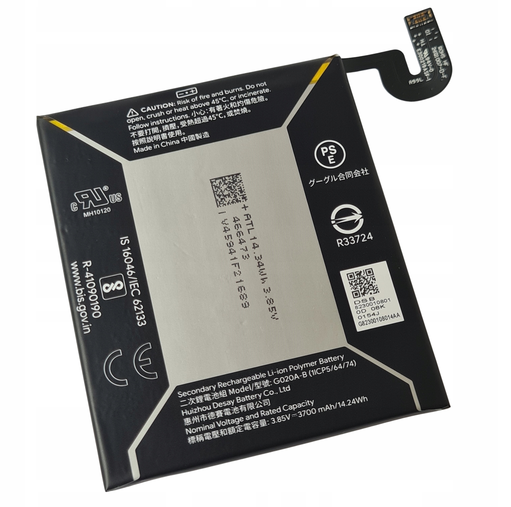 Org Nová originální akumulátor pro Google Pixel 3A XL