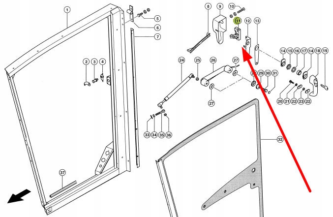 546824.0 Замок двери