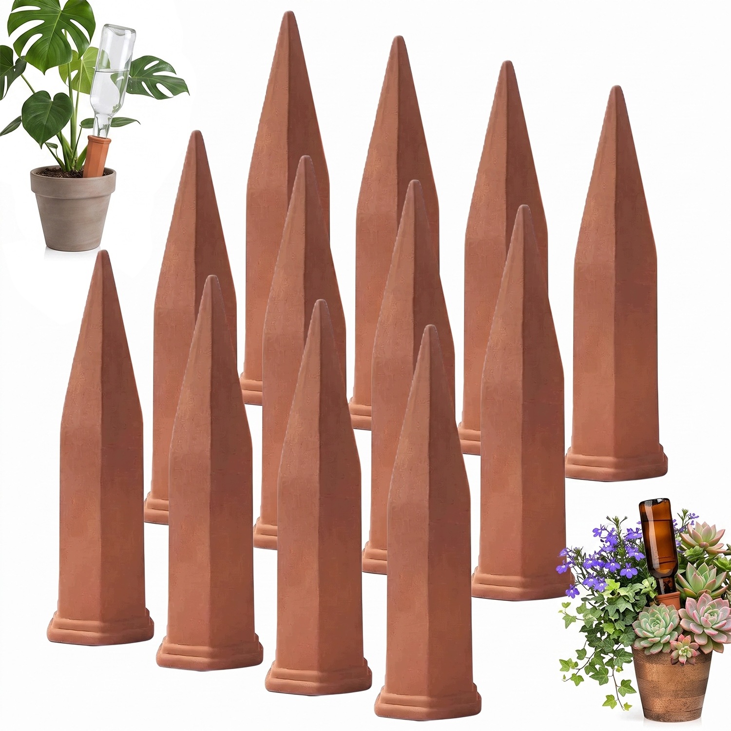 Kone Wka Do Láhve Terakota 17.5X4.8CM 12 Kusů Zemitá