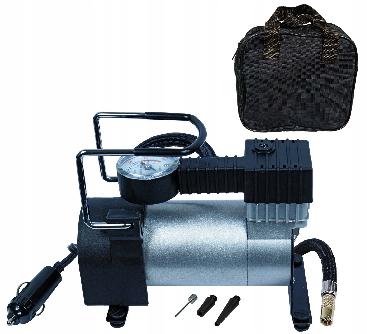 Zestaw do przebitej opony Kompresor, Spray, Sznur Marka ATE