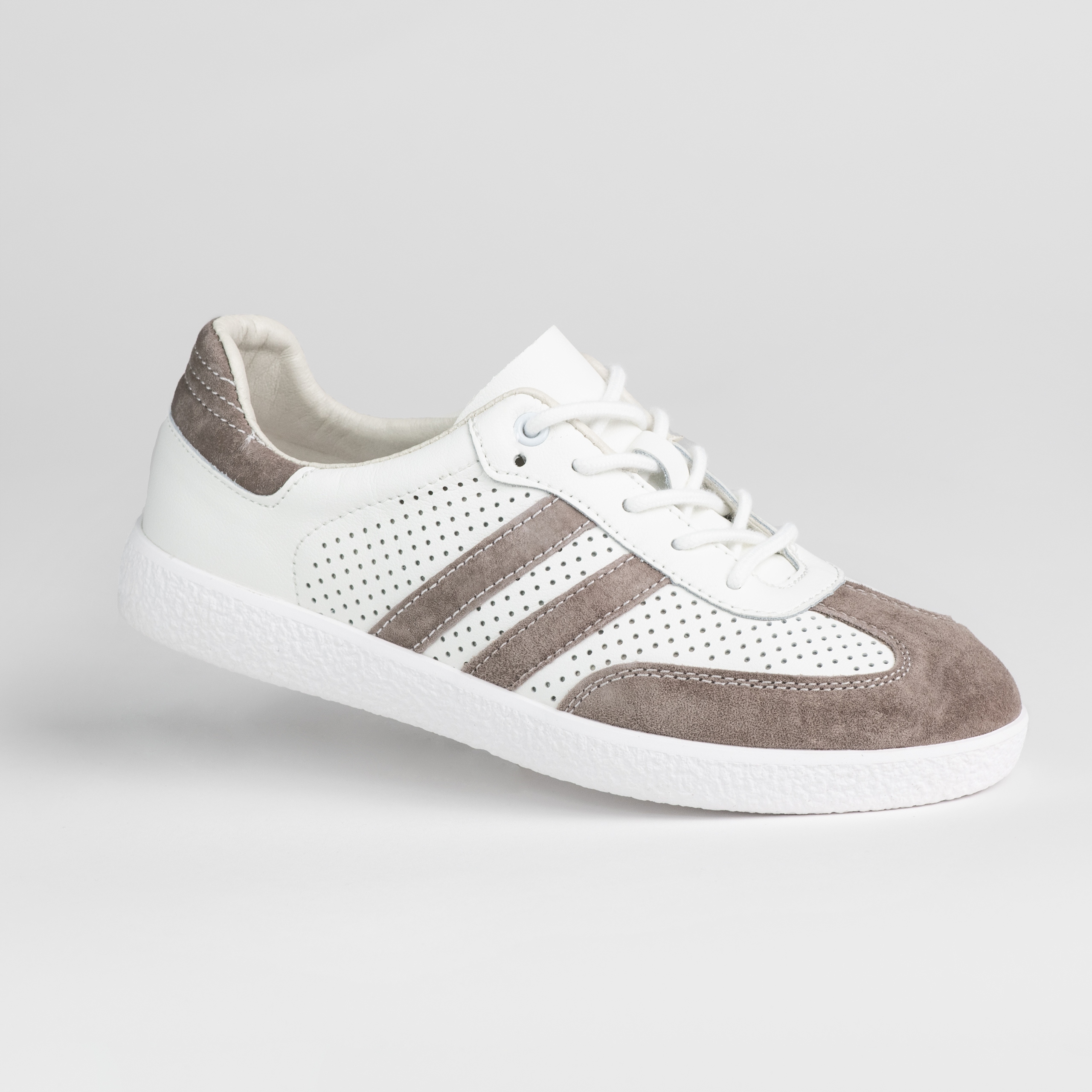 Sportovní dámské boty z přírodní kůže Goodin GD-XF-165 Bílá ažurová 38