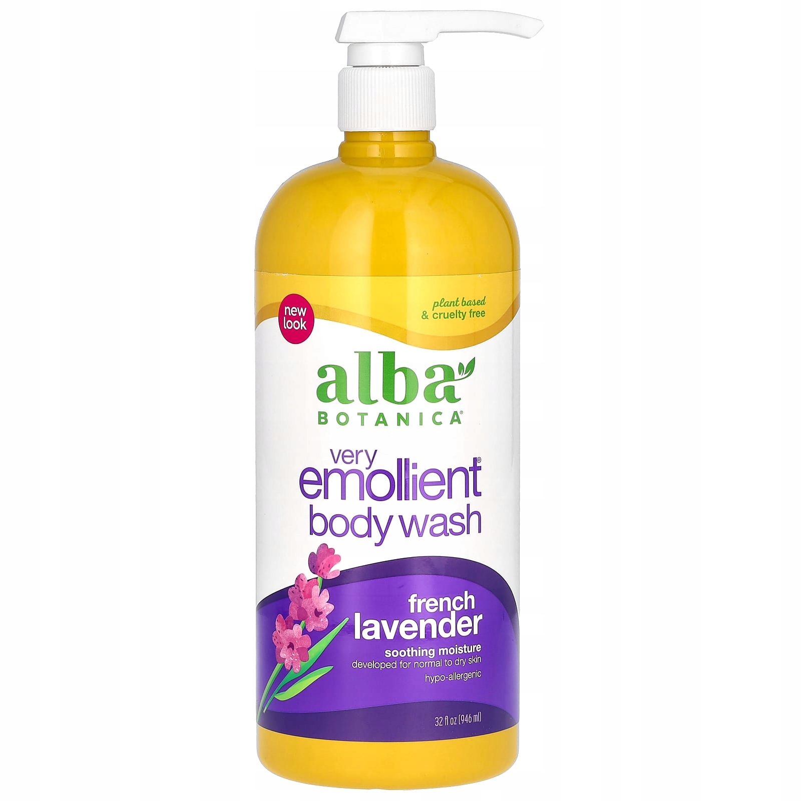 Alba Botanica, Velmi změkčující, gel na mytí těla, francouzská levandule,