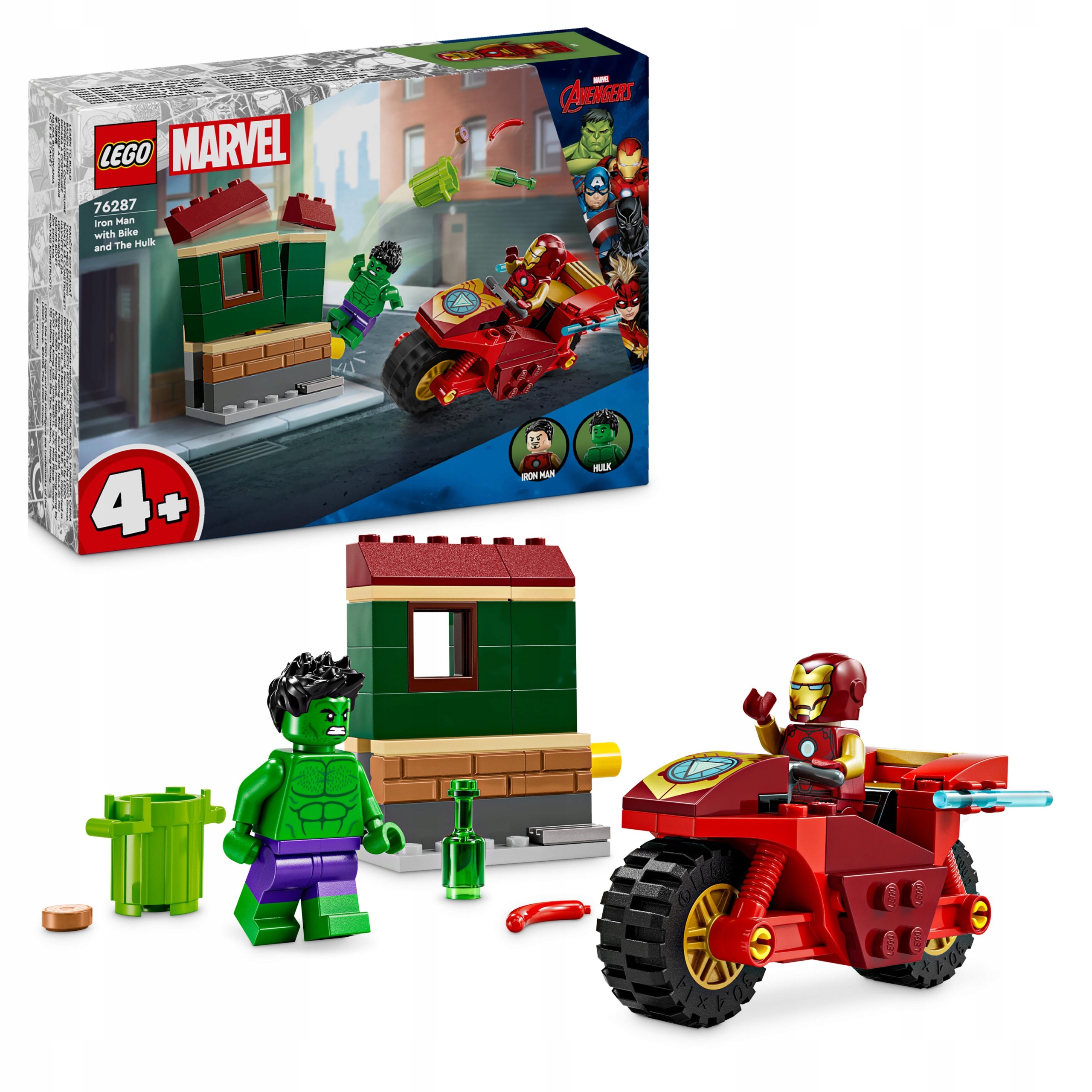 Lego Heroes 76287 Marvel 76287 Iron Man s kolem a Hulkem
