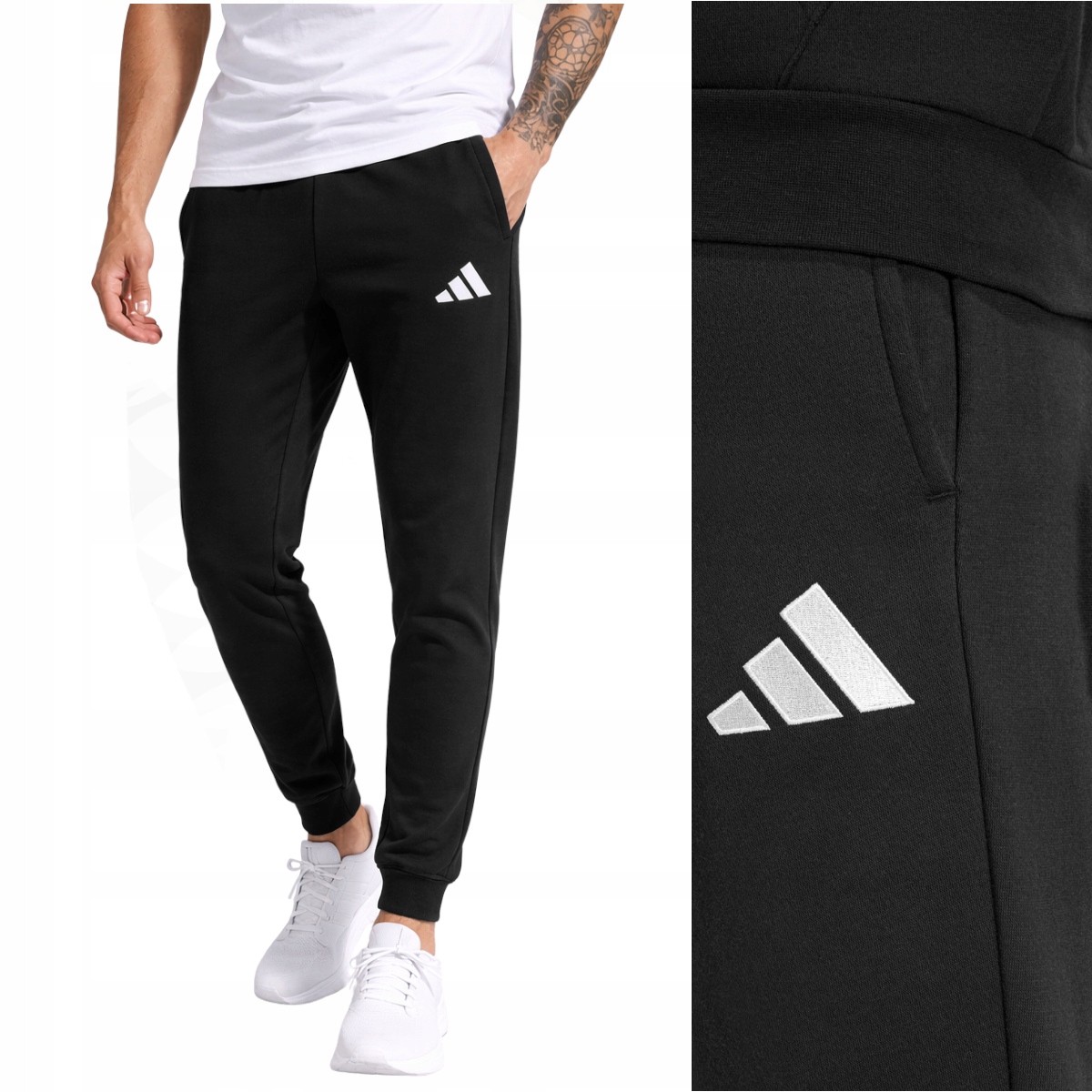 Spodnie Adidas Entrada 26 Męskie dresowe Bawełaniane Czarner r. M