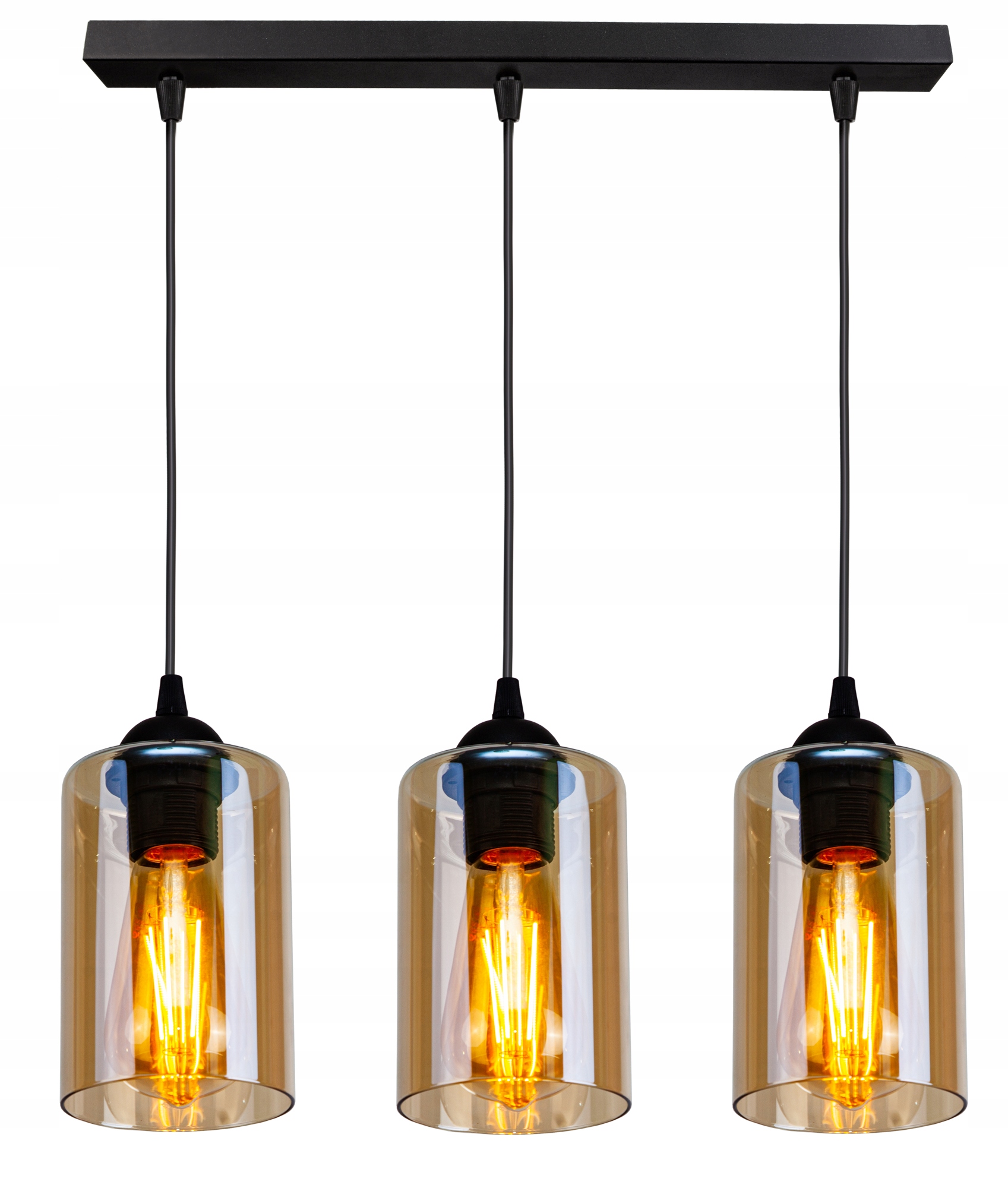 

Szklana Lampa Wisząca Żyrandol Plafon Loft Led