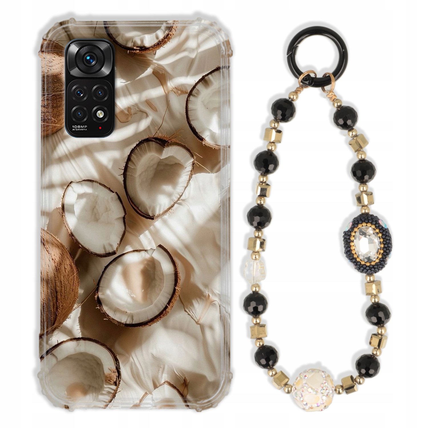 Pouzdro Pro Xiaomi Redmi Note 11S Antishock Zirkony Černo Zlaté|pevné|pevné