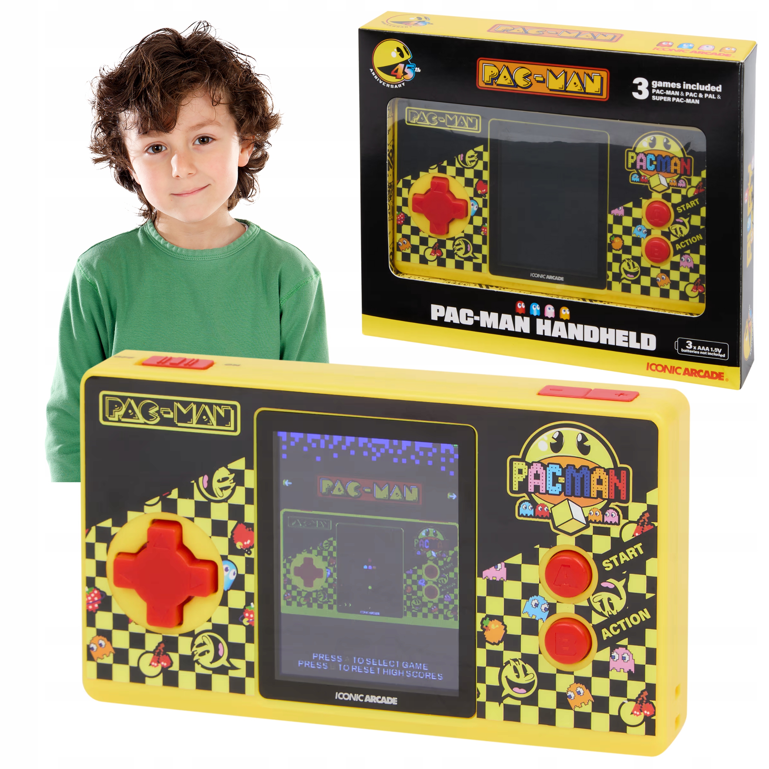 Gra Konsola Pac Man Na Baterie Aaa Gra Dla Dzieci Konsola Dla Dzieci