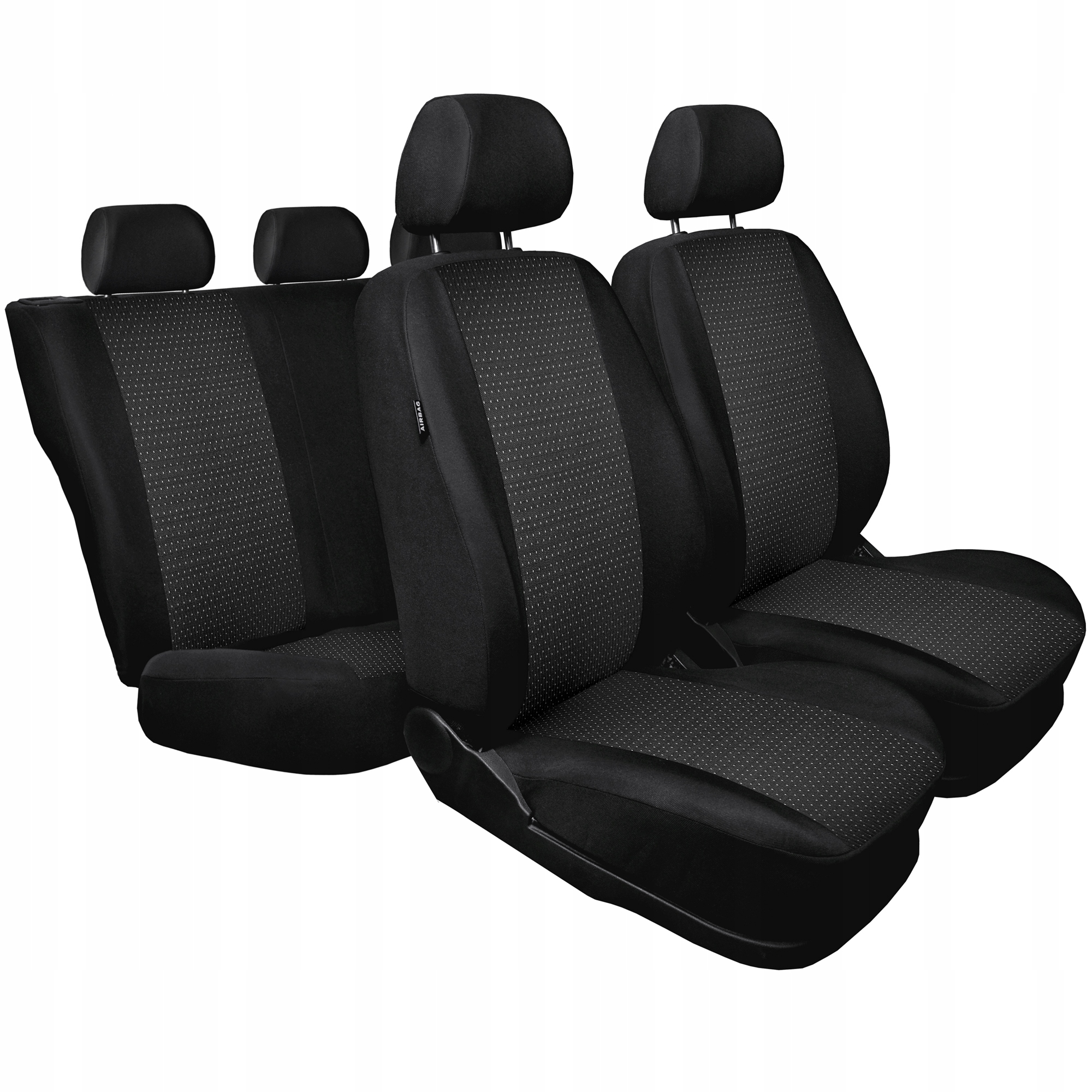 Pokrowce samochodowe Practic ciemny popiel do Ford Fiesta MK5 MK6 MK7 MK8