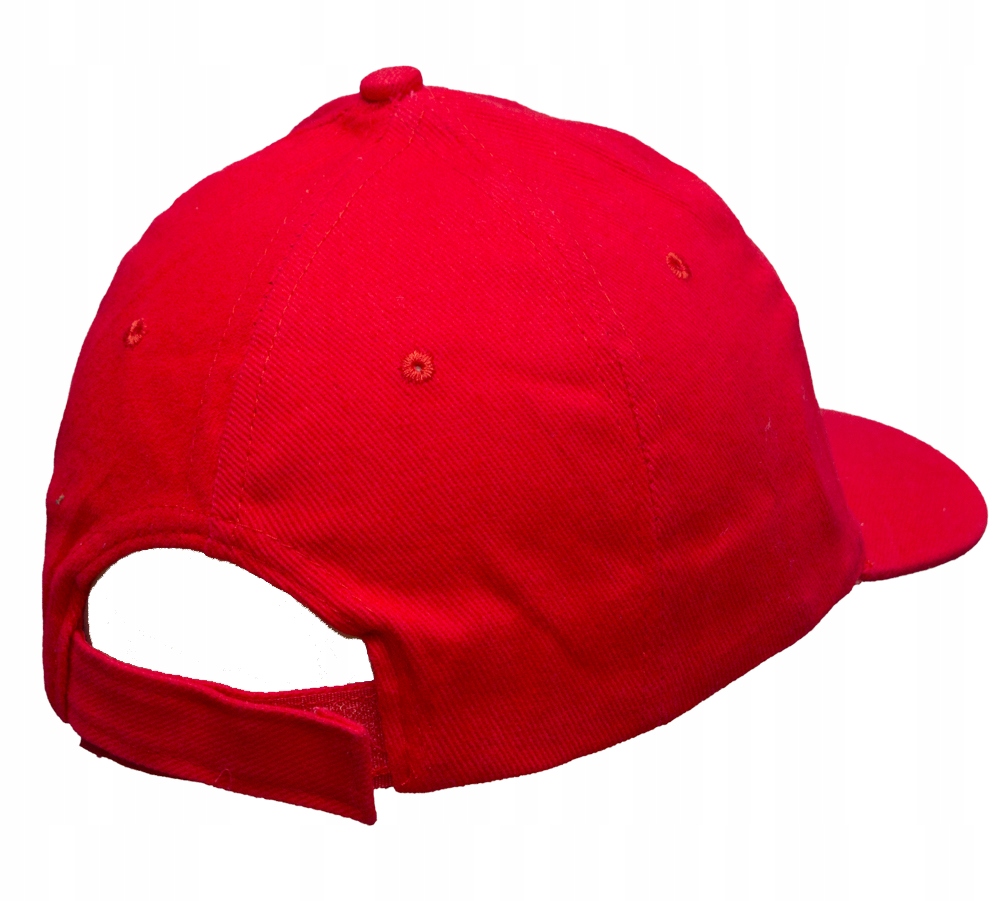 Czapka kibica z daszkiem POLSKA bejsbolówka HAFT CZERWONA Marka bez marki